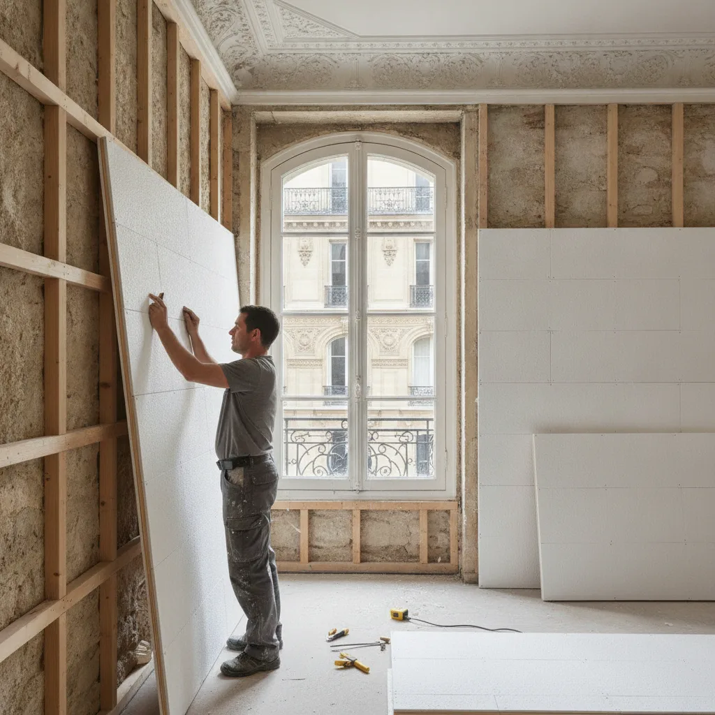 isolation murs par l'intérieur ITI