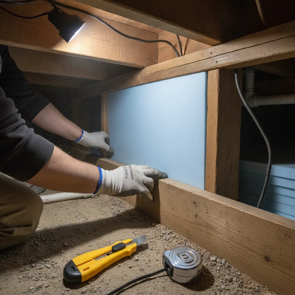 isolation plancher bas vide sanitaire